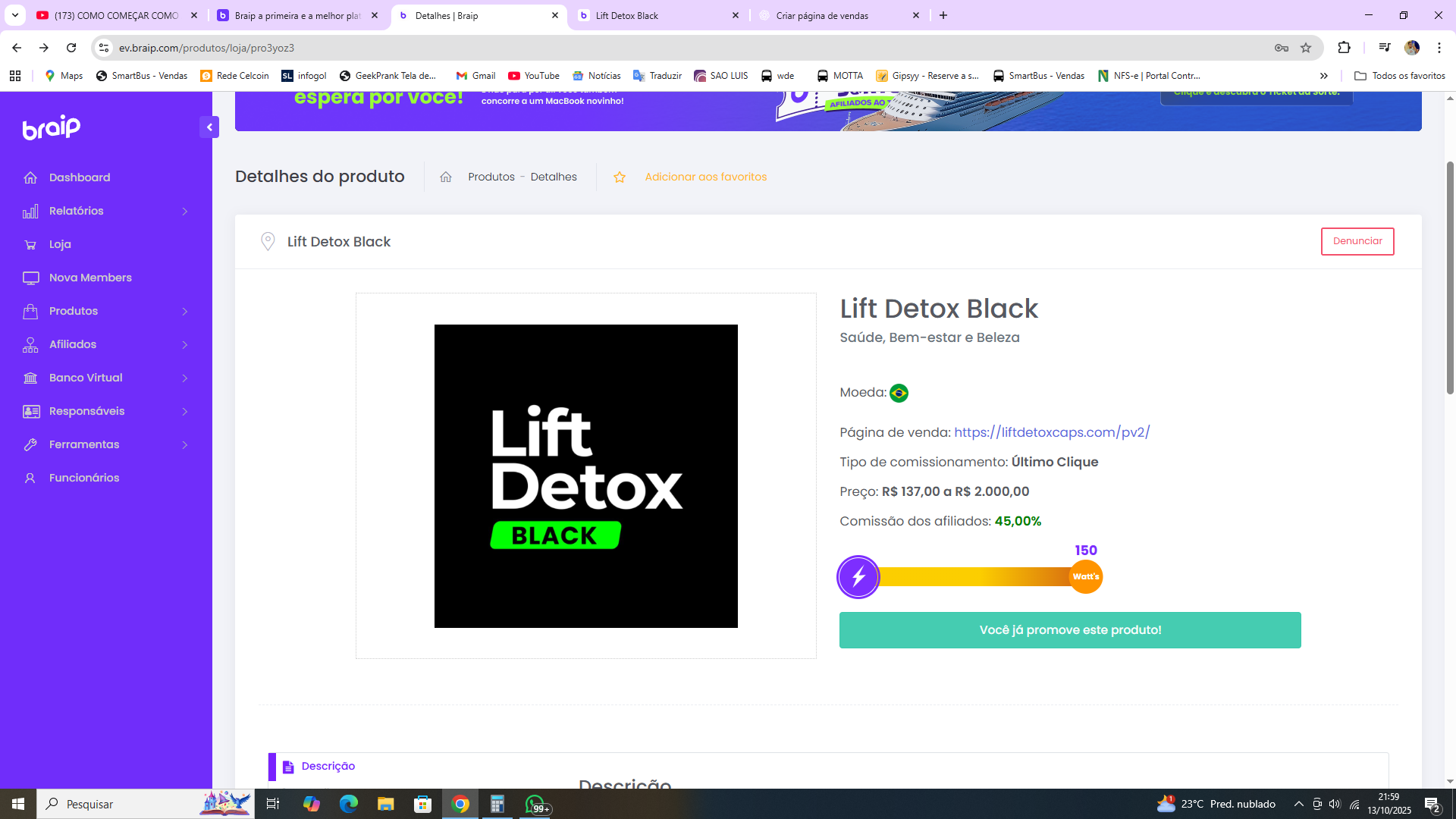 Lift Detox Black